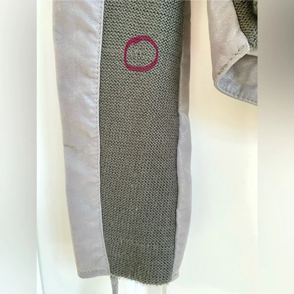 Free People Cool & Clean Faux Suede Leather Jacket Grey Size 2 - Picture 9 of 11